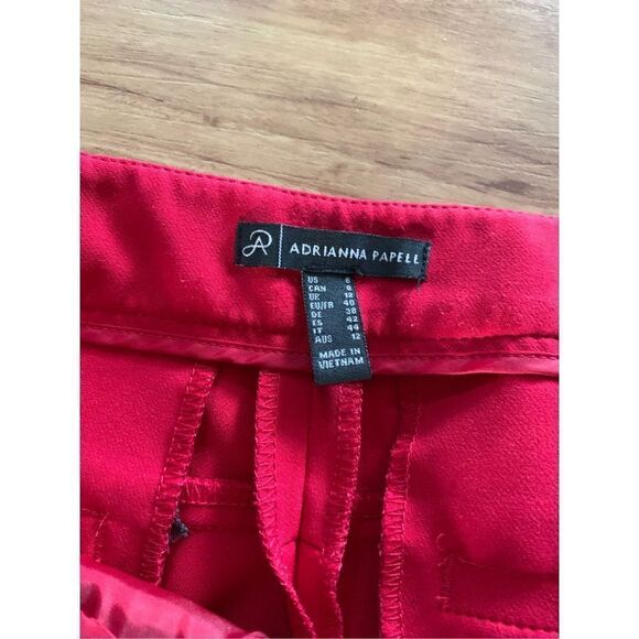 Andrianna papell red dress pants size 8 - Picture 4 of 5